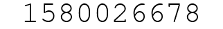 Number 1580026678.