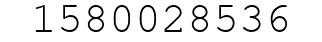 Number 1580028536.