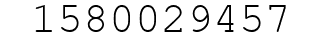 Number 1580029457.