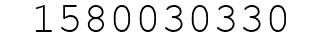 Number 1580030330.