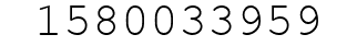 Number 1580033959.