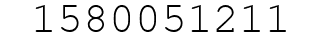 Number 1580051211.