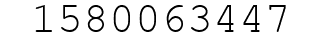 Number 1580063447.