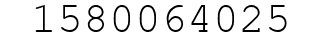 Number 1580064025.