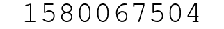 Number 1580067504.