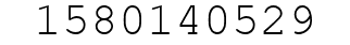 Number 1580140529.