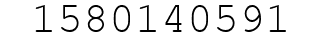 Number 1580140591.