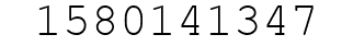 Number 1580141347.