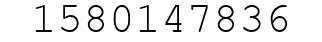 Number 1580147836.