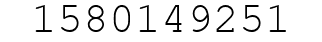 Number 1580149251.