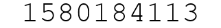 Number 1580184113.