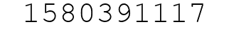 Number 1580391117.