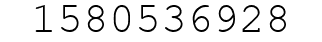 Number 1580536928.