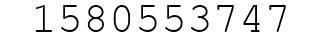 Number 1580553747.