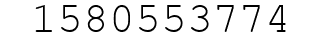 Number 1580553774.