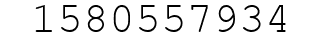 Number 1580557934.