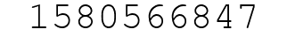 Number 1580566847.