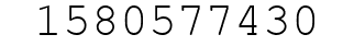 Number 1580577430.