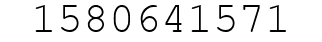 Number 1580641571.