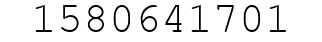 Number 1580641701.