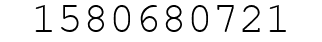 Number 1580680721.