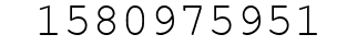 Number 1580975951.