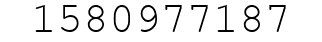 Number 1580977187.