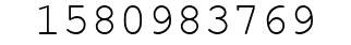 Number 1580983769.