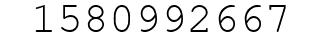 Number 1580992667.