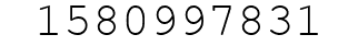 Number 1580997831.