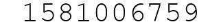 Number 1581006759.