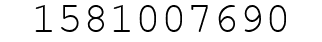 Number 1581007690.