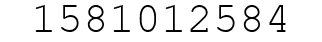 Number 1581012584.