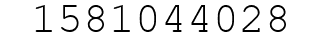 Number 1581044028.