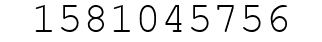 Number 1581045756.