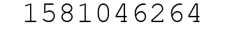 Number 1581046264.