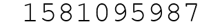 Number 1581095987.