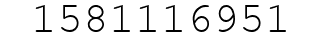 Number 1581116951.