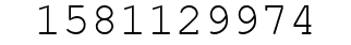 Number 1581129974.