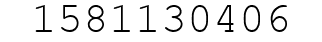 Number 1581130406.