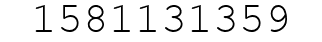 Number 1581131359.
