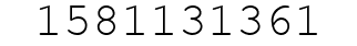 Number 1581131361.