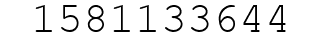 Number 1581133644.