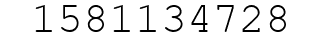 Number 1581134728.