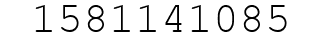 Number 1581141085.