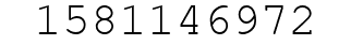 Number 1581146972.