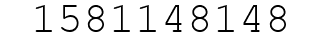 Number 1581148148.