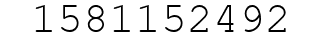 Number 1581152492.