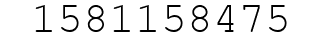 Number 1581158475.