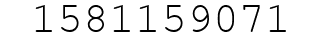 Number 1581159071.